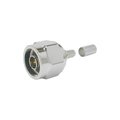 Times Microwave Systems TYPE-N MALE STRGHT PLUG 50 OHMCRIMP SLEEVE LOCKING RING NOBRD TRIM FOR TC-240-NMH-X